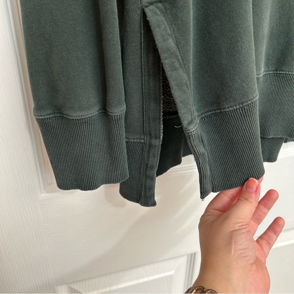 Forest Green Oversized Crewneck Sweater - Picture 3 of 11